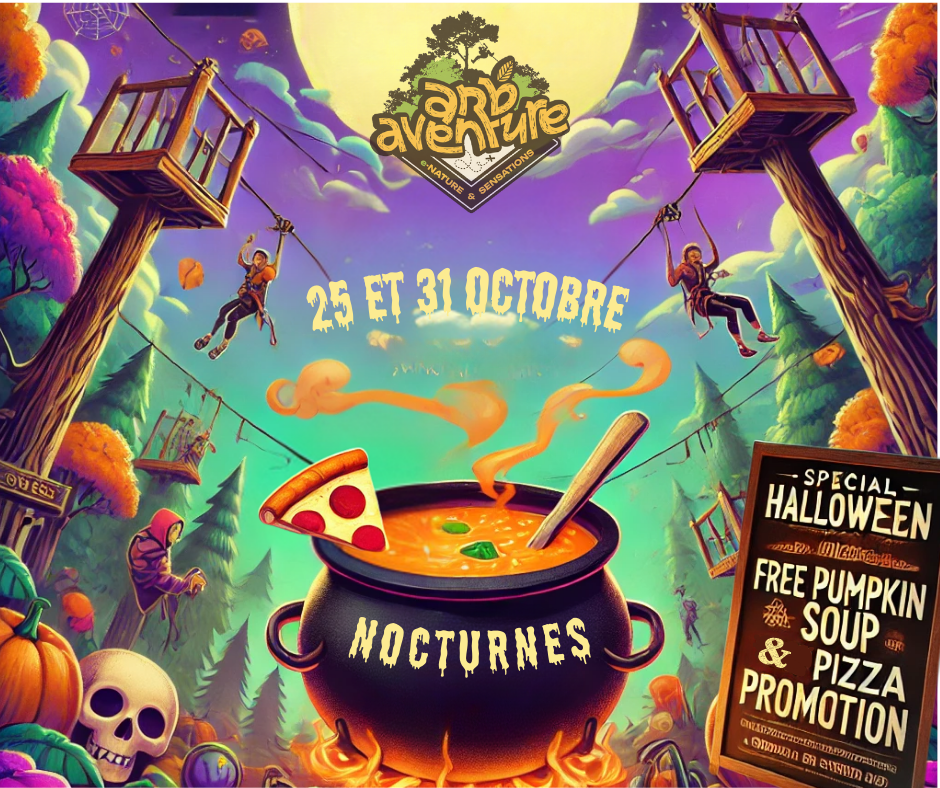 Affiche pour soirée nocturne Haloween