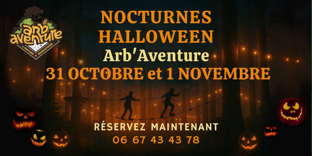 nocturne haloween accrobranche