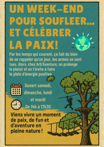 Weekend du 11 novembre chez Arb' aventure