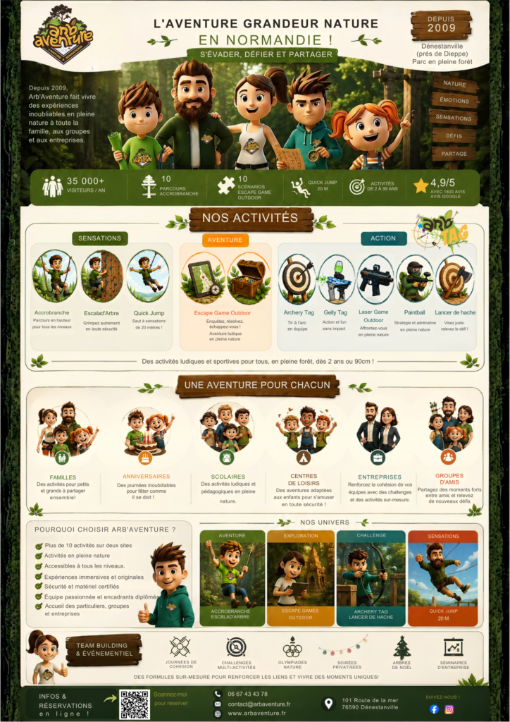 Infographie générale Arb' aventure